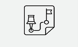 an icon representing mapping process